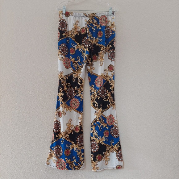 Rainbow flare / palazzo pants NWOT - Picture 2 of 7